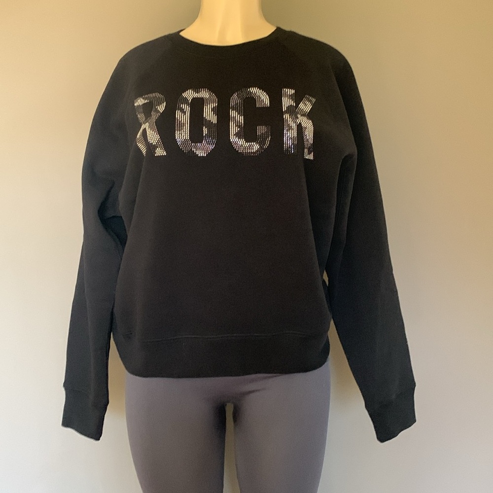 Zadig & Voltaire Rock Camo Strass Sweatshirt with rhinestones.